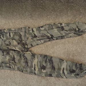 Came rayon cropped rouched leg pant